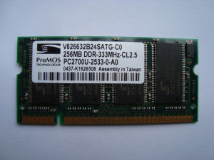 Памет за лаптоп DDR 256MB PC-2700 ProMOS